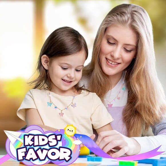 Elegant Gift Boxed Toddler Jewelry: Butterfly Necklaces & Bracelets, Ages 3-7 - Picture 8 of 8